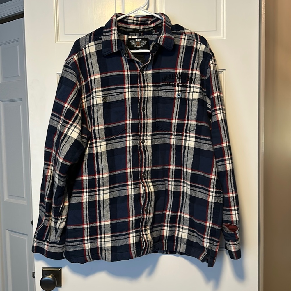 Harley Davidson Quilted Flannel Gem